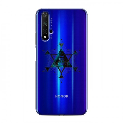 Полупрозрачный дизайнерский силиконовый чехол для Huawei Honor 20 Космос
