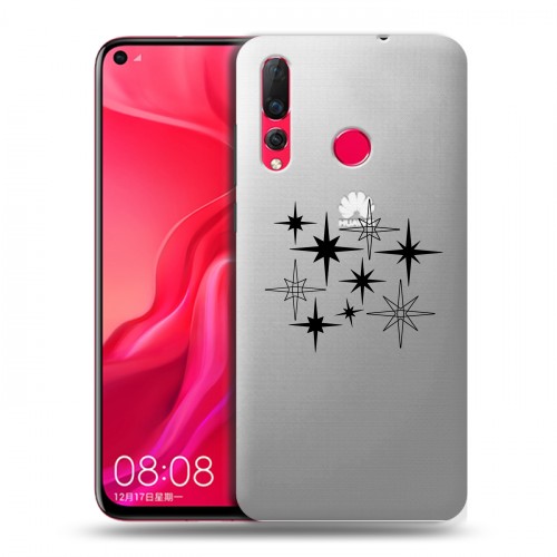 Полупрозрачный дизайнерский пластиковый чехол для Huawei Nova 4 Космос