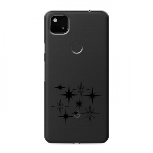 Полупрозрачный дизайнерский пластиковый чехол для Google Pixel 4a Космос