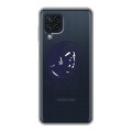 Полупрозрачный дизайнерский пластиковый чехол для Samsung Galaxy A22 Прозрачный космос