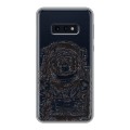 Полупрозрачный дизайнерский силиконовый чехол для Samsung Galaxy S10e Прозрачный космос