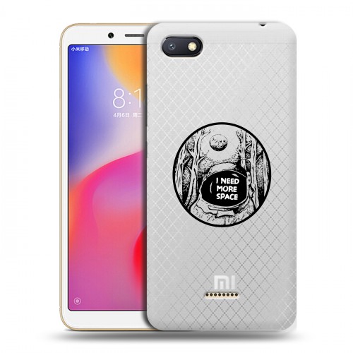 Полупрозрачный дизайнерский пластиковый чехол для Xiaomi RedMi 6A Прозрачный космос