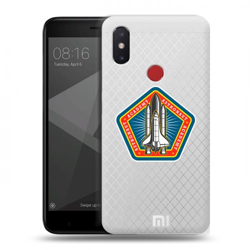 Полупрозрачный дизайнерский пластиковый чехол для Xiaomi Mi8 SE Прозрачный космос