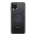 Полупрозрачный дизайнерский пластиковый чехол для Samsung Galaxy A12 Прозрачный космос