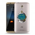 Полупрозрачный дизайнерский пластиковый чехол для ZTE Axon 7 Прозрачный космос