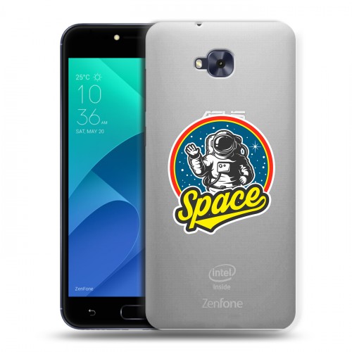 Полупрозрачный дизайнерский пластиковый чехол для ASUS ZenFone 4 Selfie Прозрачный космос