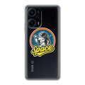 Полупрозрачный дизайнерский пластиковый чехол для XIaomi Poco F5 Прозрачный космос