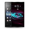 Дизайнерский пластиковый чехол для Sony Xperia acro S Абстракции Вращение