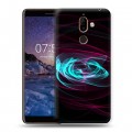 Дизайнерский пластиковый чехол для Nokia 7 Plus Абстракции Вращение