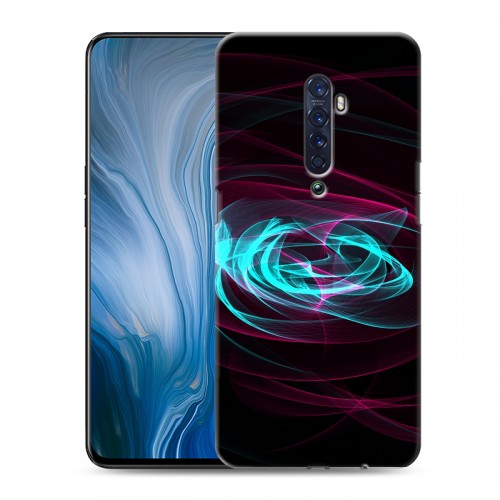 Дизайнерский пластиковый чехол для OPPO Reno2 Z Абстракции Вращение