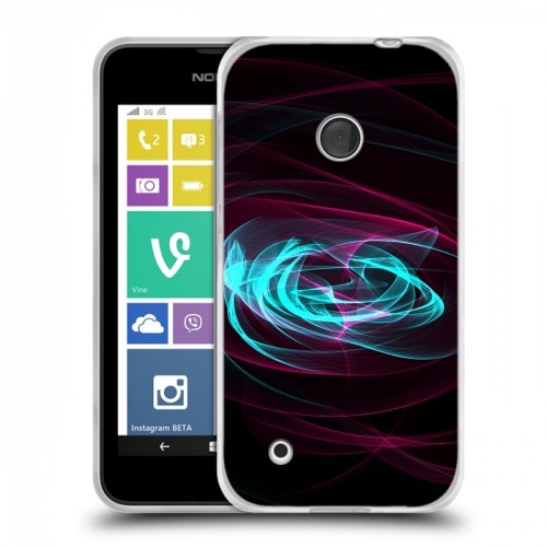 Дизайнерский пластиковый чехол для Nokia Lumia 530 Абстракции Вращение