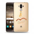 Полупрозрачный дизайнерский пластиковый чехол для Huawei Mate 9 Прозрачный космос