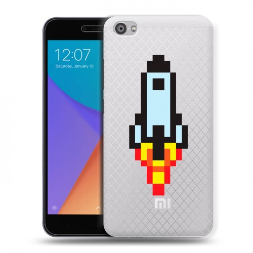 Полупрозрачный дизайнерский пластиковый чехол для Xiaomi RedMi Note 5A Прозрачный космос
