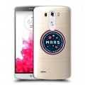 Полупрозрачный дизайнерский силиконовый чехол для LG G3 (Dual-LTE) Прозрачный космос