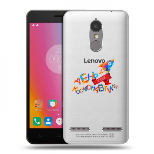 Полупрозрачный дизайнерский силиконовый чехол для Lenovo K6 Прозрачный космос