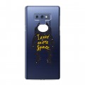 Полупрозрачный дизайнерский силиконовый чехол для Samsung Galaxy Note 9 Прозрачный космос