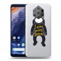 Полупрозрачный дизайнерский пластиковый чехол для Nokia 9 PureView Прозрачный космос