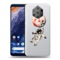 Полупрозрачный дизайнерский пластиковый чехол для Nokia 9 PureView Прозрачный космос