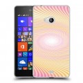 Дизайнерский пластиковый чехол для Microsoft Lumia 540 Абстракции Вращение