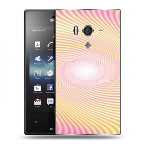 Дизайнерский пластиковый чехол для Sony Xperia acro S Абстракции Вращение