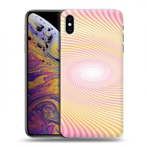 Дизайнерский силиконовый чехол для Iphone Xs Max Абстракции Вращение