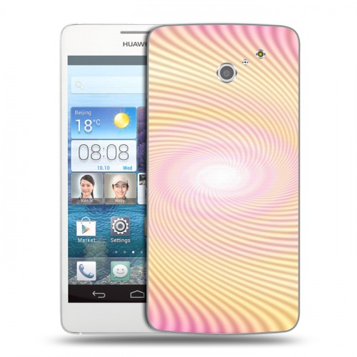 Дизайнерский пластиковый чехол для Huawei Ascend D2 Абстракции Вращение