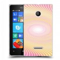 Дизайнерский пластиковый чехол для Microsoft Lumia 435 Абстракции Вращение