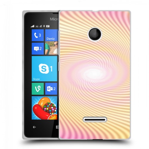 Дизайнерский пластиковый чехол для Microsoft Lumia 435 Абстракции Вращение