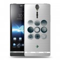 Полупрозрачный дизайнерский пластиковый чехол для Sony Xperia S Прозрачный космос