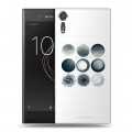 Полупрозрачный дизайнерский пластиковый чехол для Sony Xperia XZs Прозрачный космос