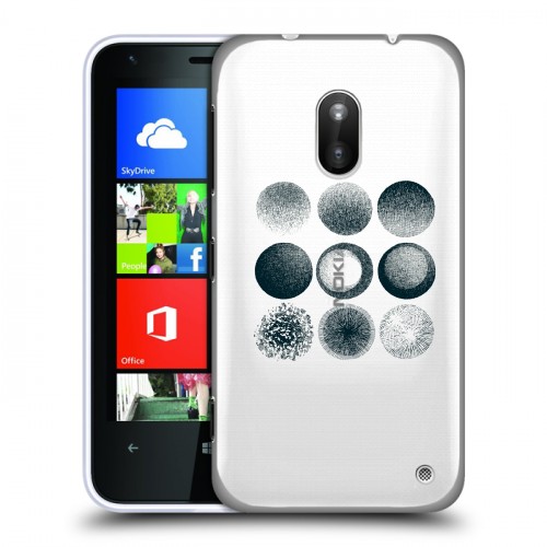 Полупрозрачный дизайнерский пластиковый чехол для Nokia Lumia 620 Прозрачный космос
