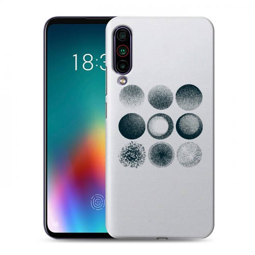 Полупрозрачный дизайнерский силиконовый чехол для Meizu 16T Прозрачный космос