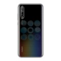 Полупрозрачный дизайнерский силиконовый чехол для Huawei Y8p Прозрачный космос