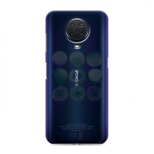 Полупрозрачный дизайнерский пластиковый чехол для Nokia G20 Прозрачный космос