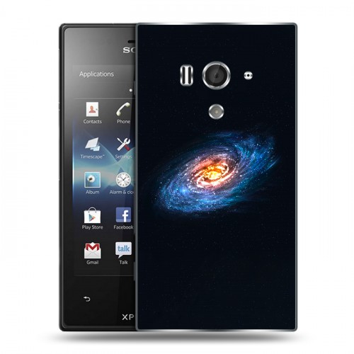 Дизайнерский пластиковый чехол для Sony Xperia acro S Галактика