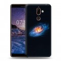 Дизайнерский пластиковый чехол для Nokia 7 Plus Галактика