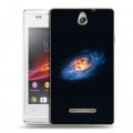 Дизайнерский пластиковый чехол для Sony Xperia E Галактика