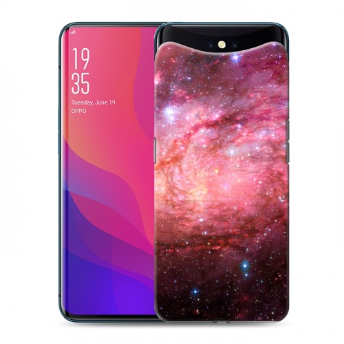 Дизайнерский силиконовый чехол для OPPO Find X Галактика