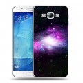 Дизайнерский пластиковый чехол для Samsung Galaxy A8 Галактика