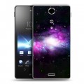 Дизайнерский пластиковый чехол для Sony Xperia TX Галактика