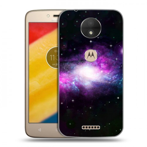 Дизайнерский пластиковый чехол для Motorola Moto C Галактика