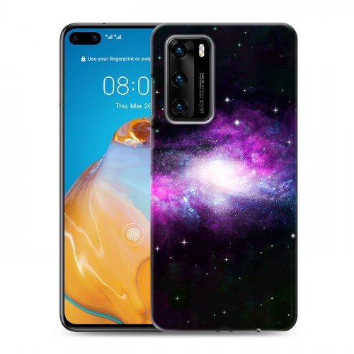 Дизайнерский пластиковый чехол для Huawei P40 Галактика