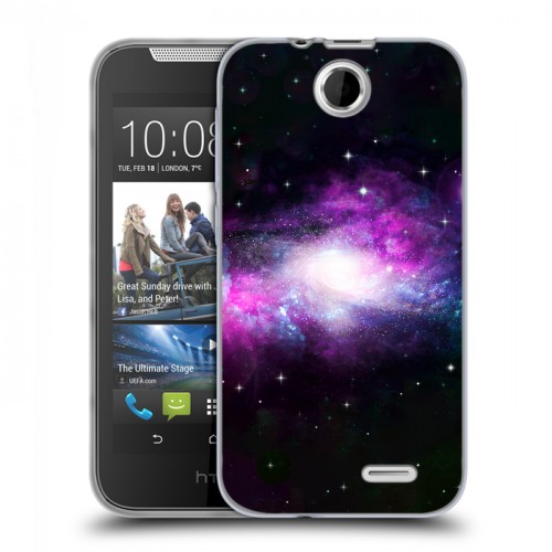 Дизайнерский силиконовый чехол для HTC Desire 310 Галактика