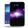 Дизайнерский силиконовый чехол для Samsung Galaxy Tab 3 Lite Галактика