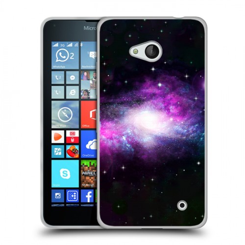 Дизайнерский пластиковый чехол для Microsoft Lumia 640 Галактика