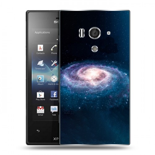 Дизайнерский пластиковый чехол для Sony Xperia acro S Галактика