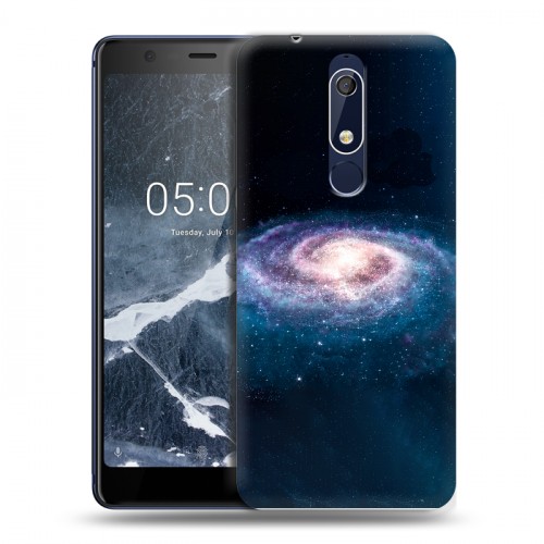 Дизайнерский пластиковый чехол для Nokia 5.1 Галактика