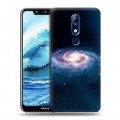 Дизайнерский силиконовый чехол для Nokia 5.1 Plus Галактика