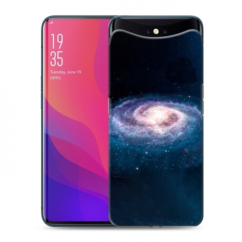 Дизайнерский силиконовый чехол для OPPO Find X Галактика