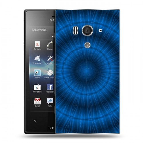 Дизайнерский пластиковый чехол для Sony Xperia acro S Абстракции Вращение